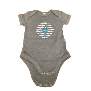Baby onesie - grey cloud (MOH 816)
